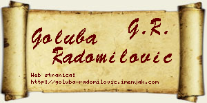 Goluba Radomilović vizit kartica